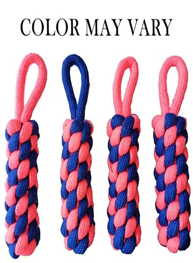 Smart Pups Durable Cotton Poly Mix Dog Rope Toy - Carrot Rope Toy, Ball Toy, Dumbell Rope Toy and Knotted Rope Toy Set for Aggressive Chewers Dogs and Puppies (Pack of 6, Multicolor) - Image 4